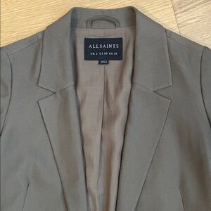 ALLSAINTS Open Front Blazer, Size 00